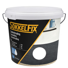 Sokkelmaling vandbaseret hvid 5 liter - SokkelFix